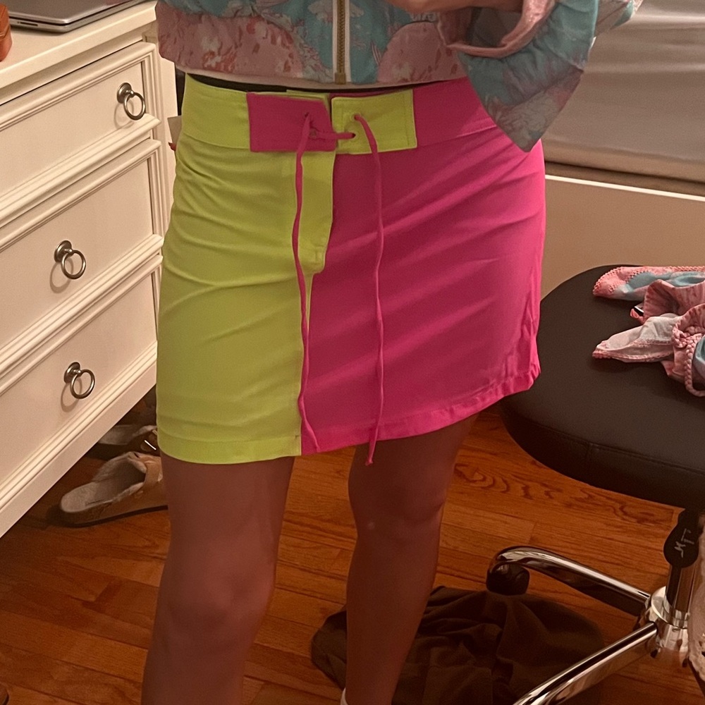 Loveshackfancy x hurley swim skirt